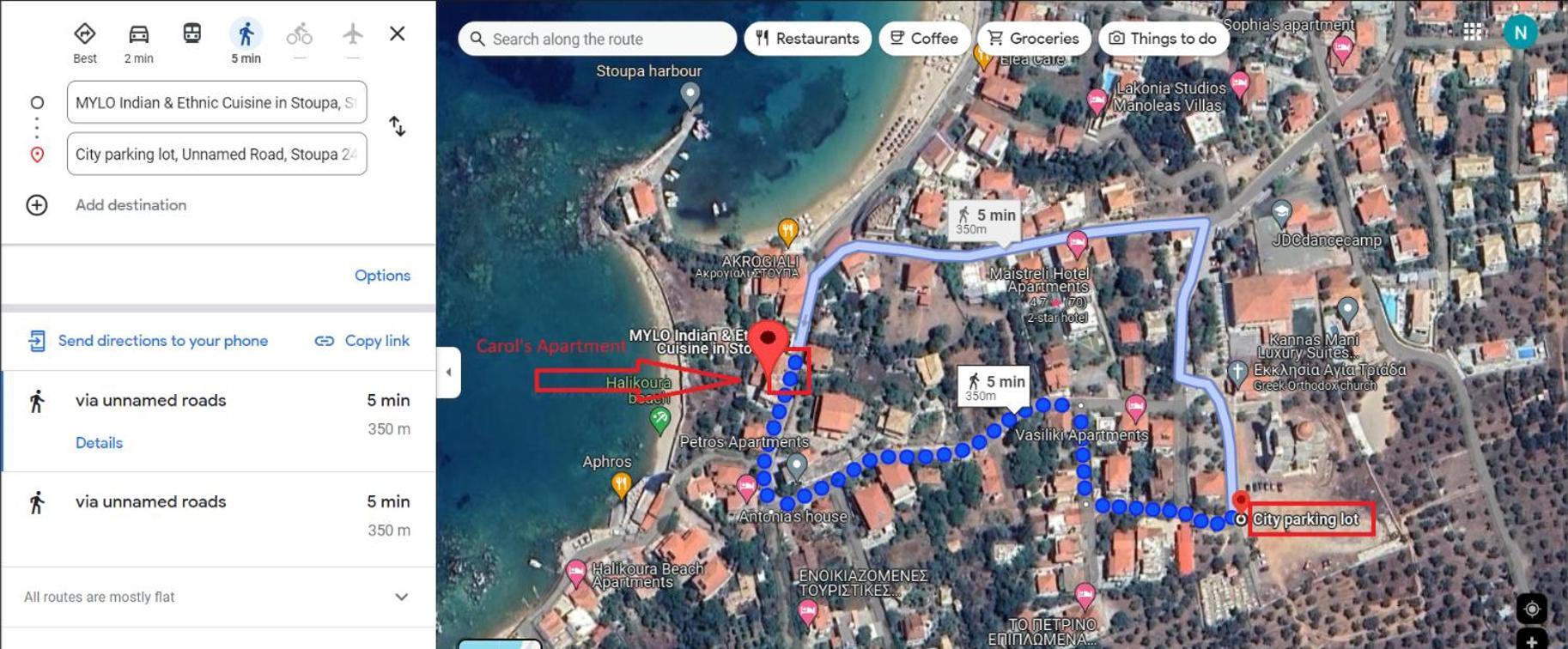 Stoupa Beachside Retro Apartment Bagian luar foto